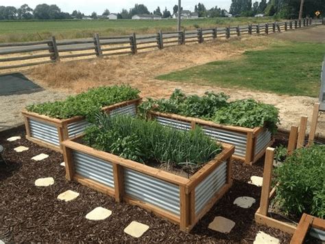 building planter boxes with corrugated metal|diy metal raised garden beds.